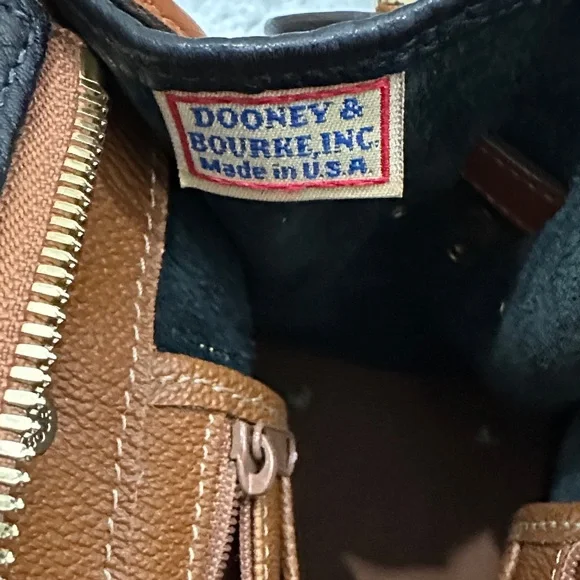 Dooney & Bourke Black and Tan Satchel - Picture 11 of 16